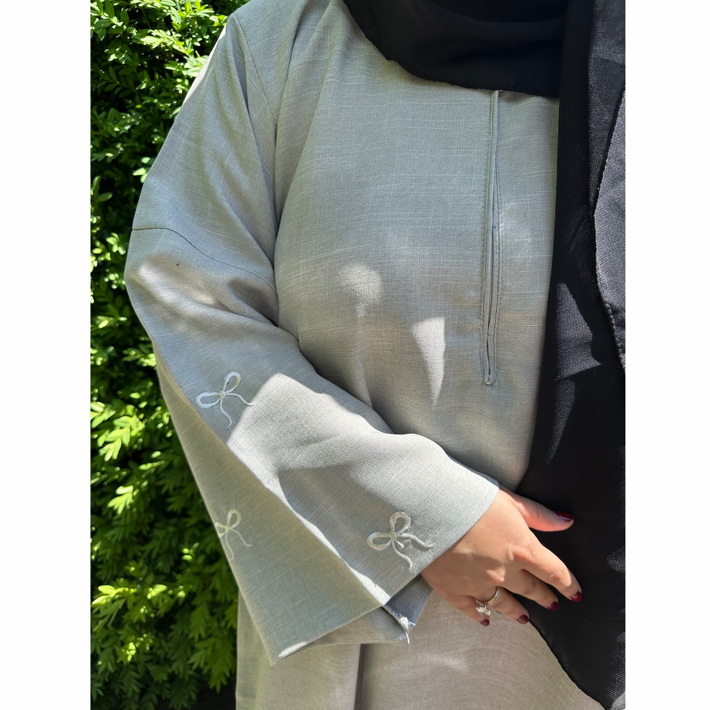 Ayah in Gray Bows