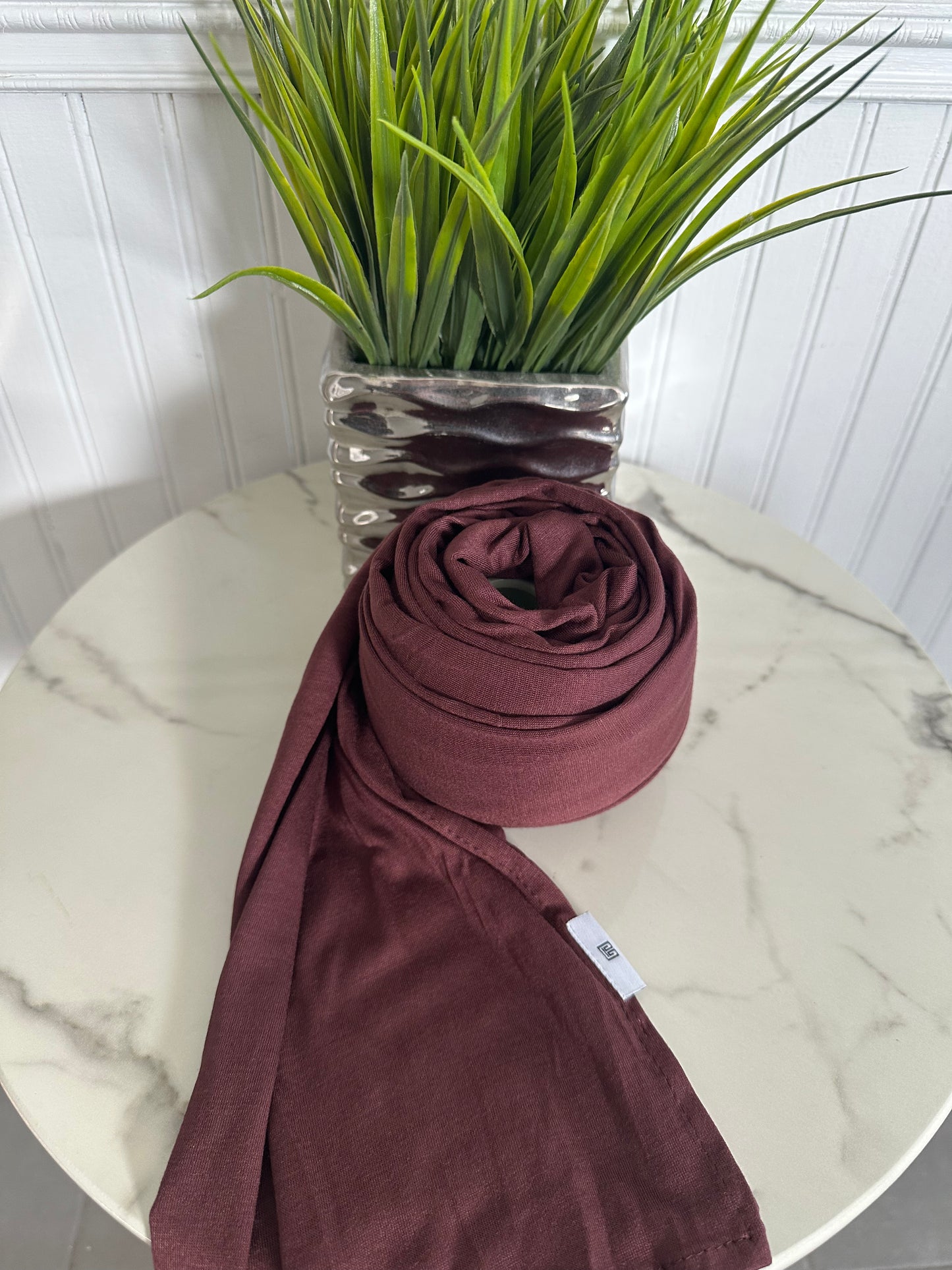 Dark Brown Jersey Hijab