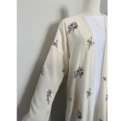 Ivory Dream Embroidered Abaya