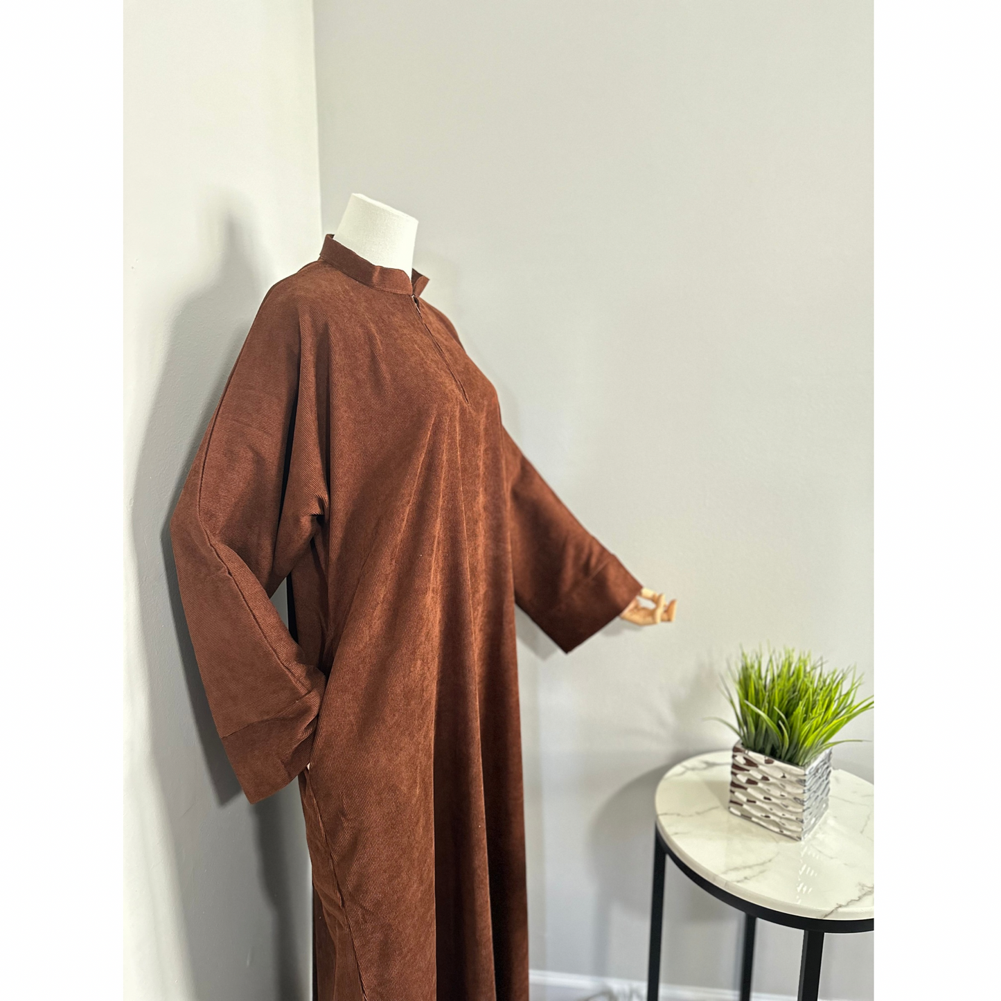 Hazelnut Corduroy Abaya