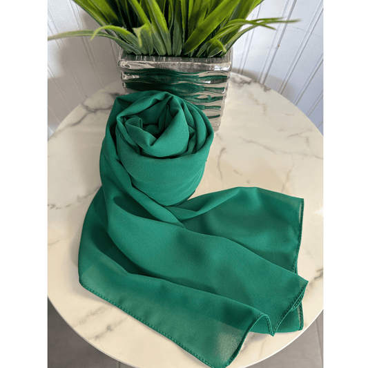 Green Chiffon Hijab