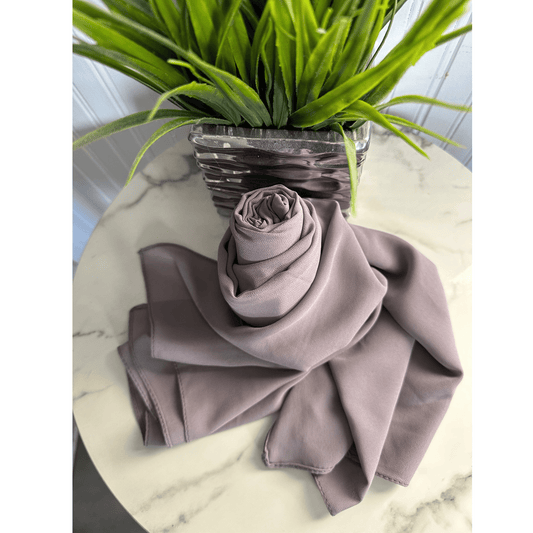 Slate Gray Chiffon Hijab